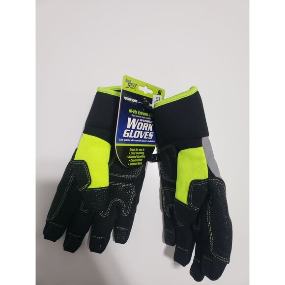 Truck Stuff Hi-Visibility Work Gloves in Yellow/Black - Size Small - Picture 2 of 5